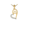 Diamond Love Shape LOCKET